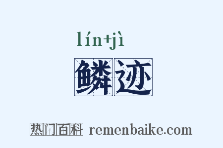 鳞迹是什么意思的图片